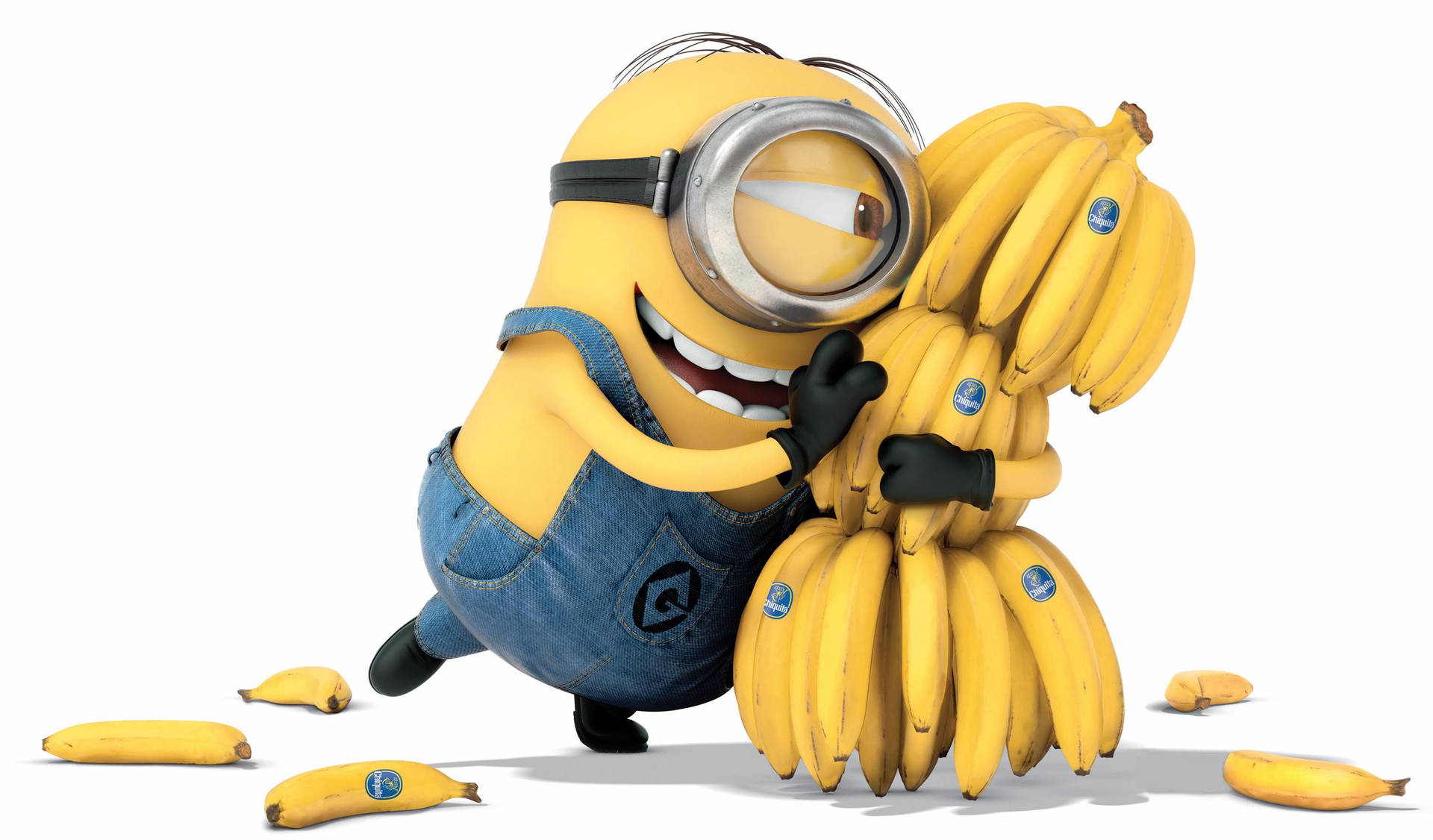 Despicable Me Minion With Banana Background