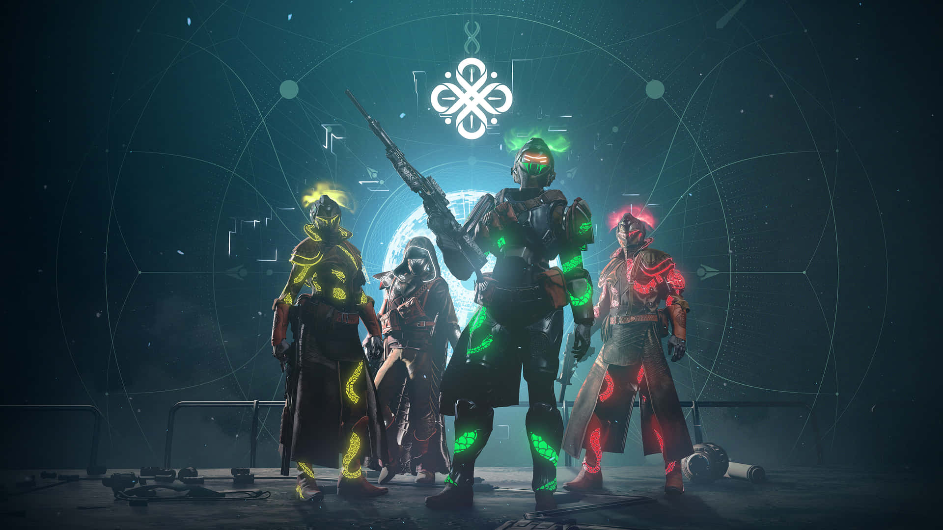 Destiny 2 4k Uhd Colorful Outfits Background