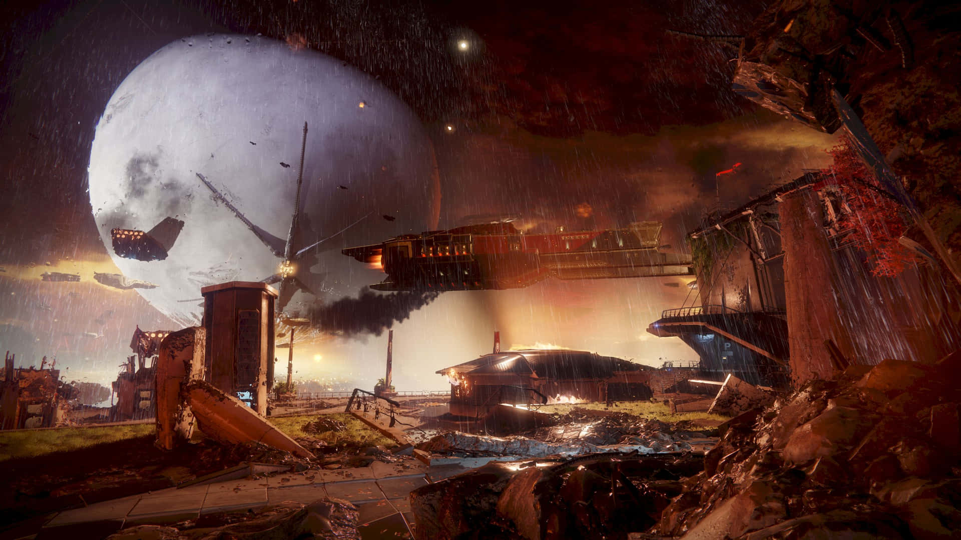 Destiny 2 4k Uhd Ship Ruins Background