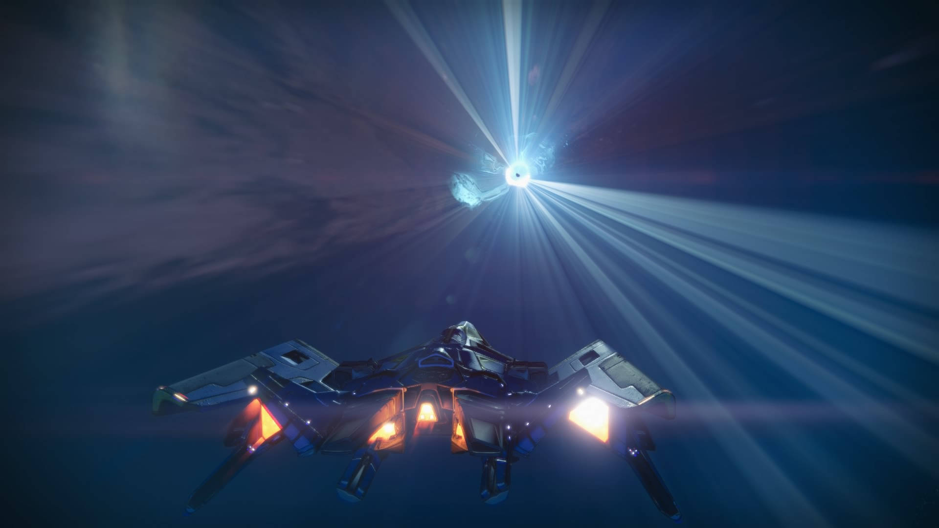 Destiny 4k Blue Light Background