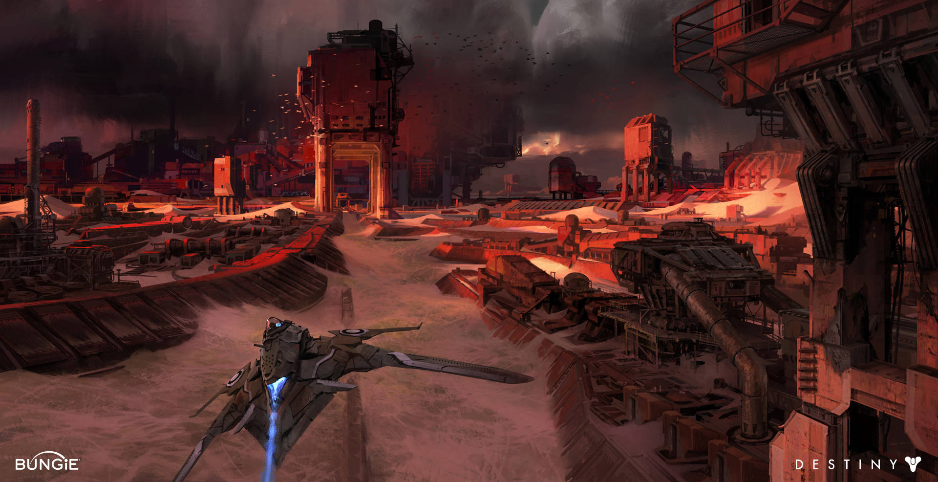 Destiny 4k Factory Planet Background
