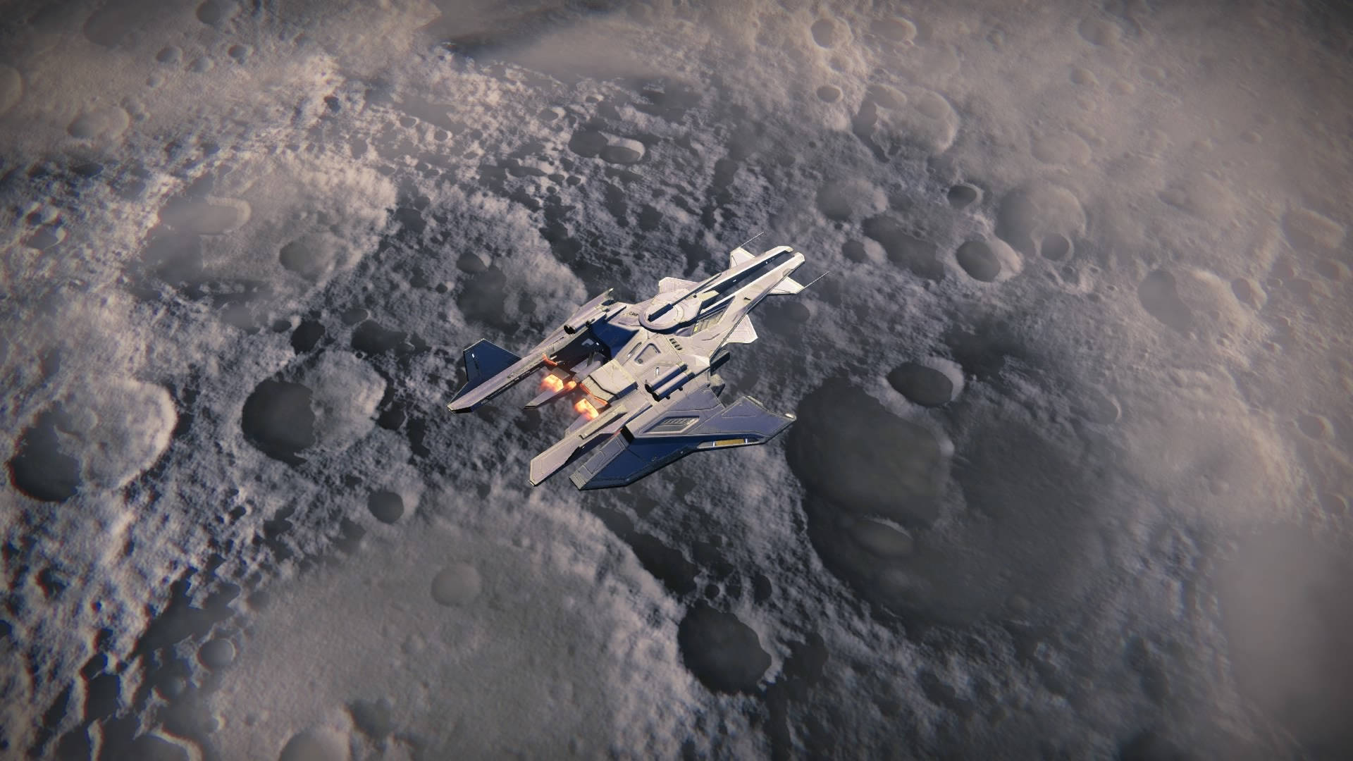 Destiny 4k Flying Above Moon Background