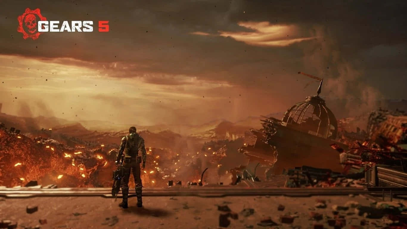 Destroyed City Gears Of War 5 Background