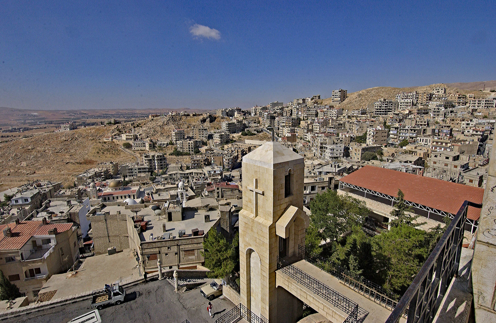 Destroyed City In Syria Background