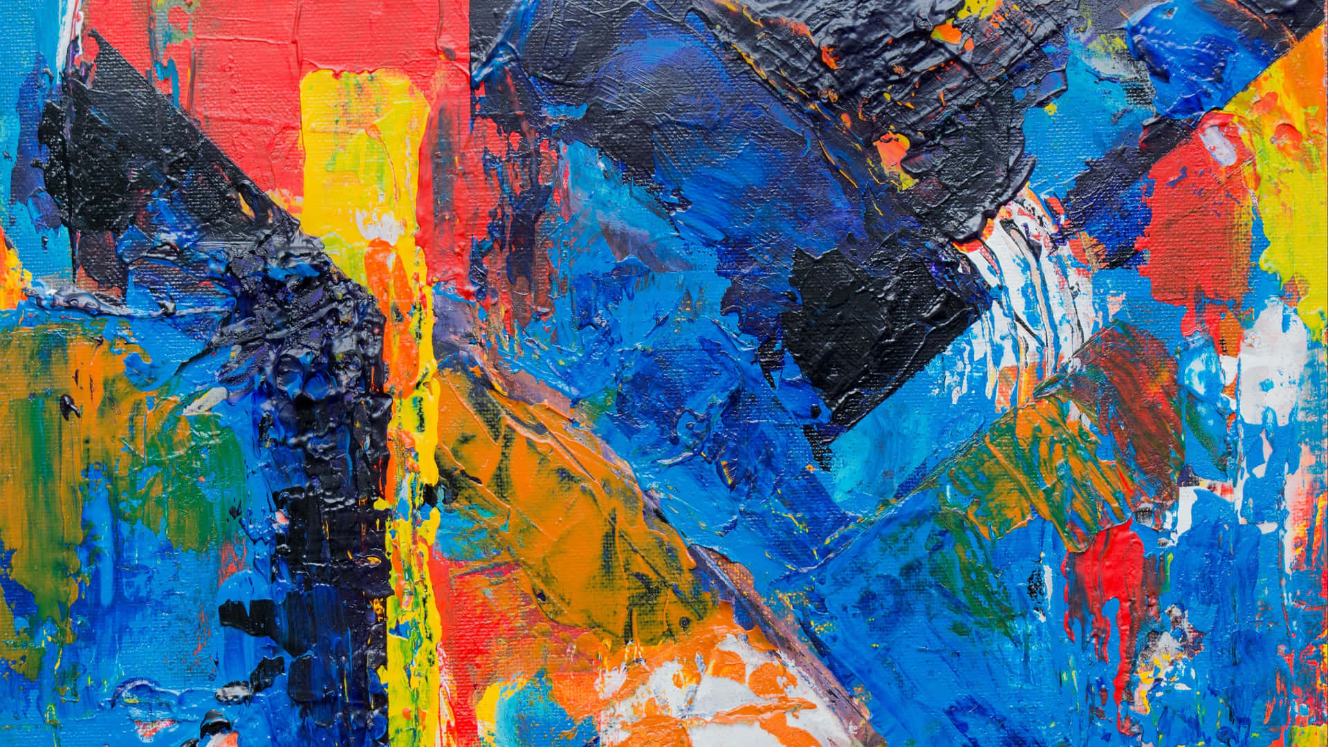 Detail Of An Oil Painting By A Master Artist Background