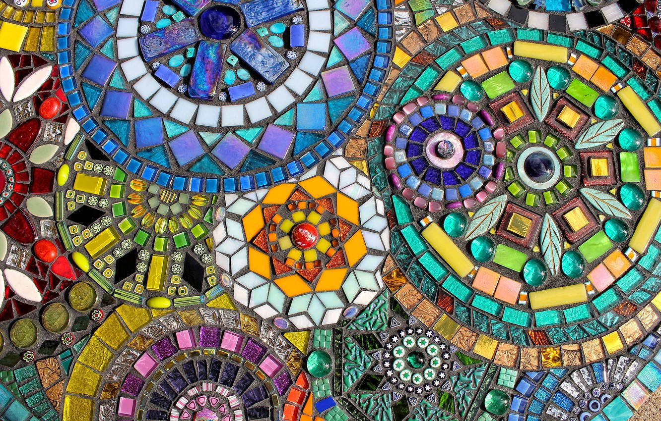 Detailed Abstract Mosaic