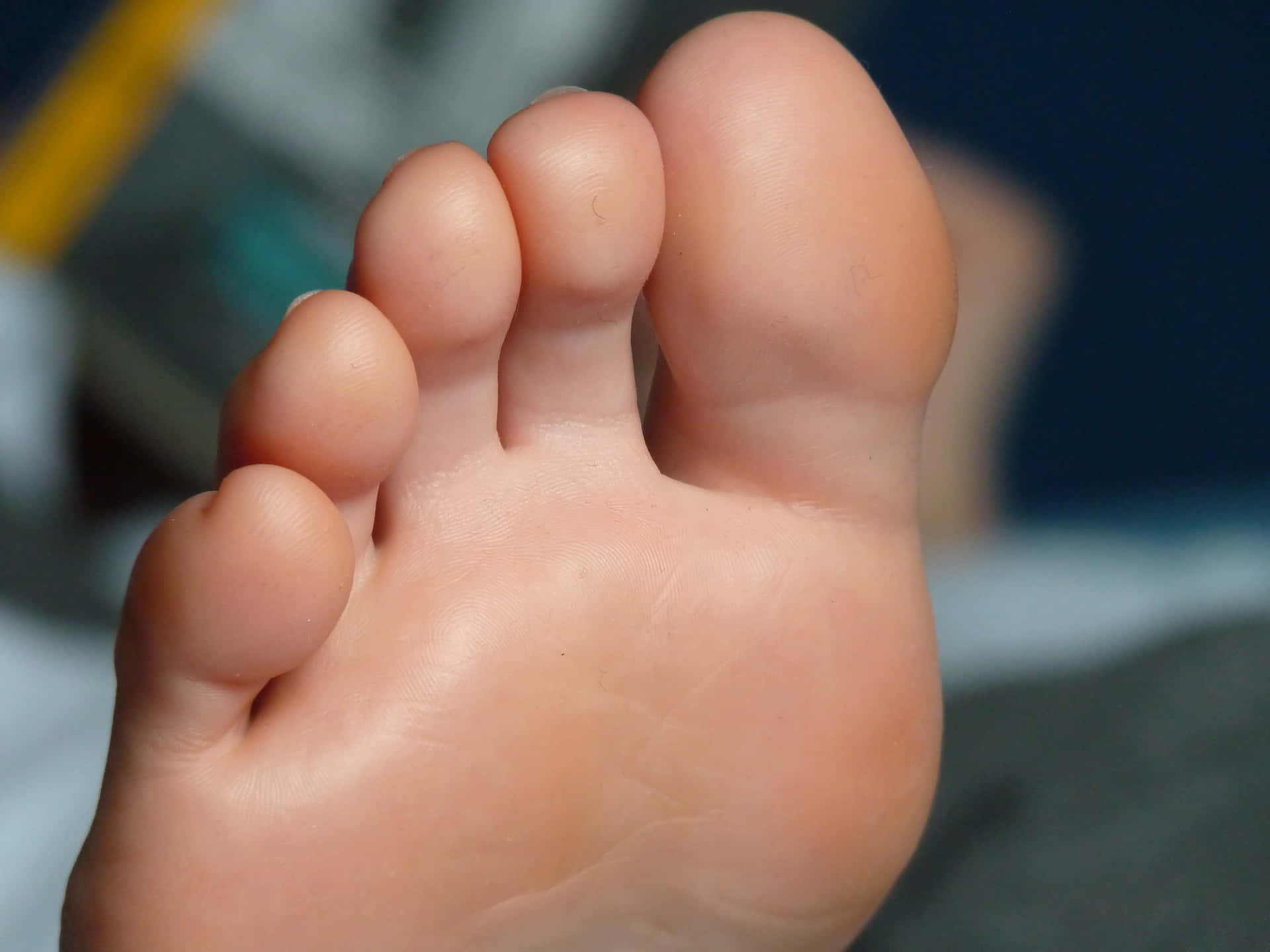 Detailed Close-up Of Human Toe Background