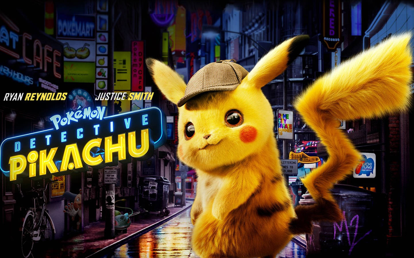 Detective Pikachu Ready For Action Background