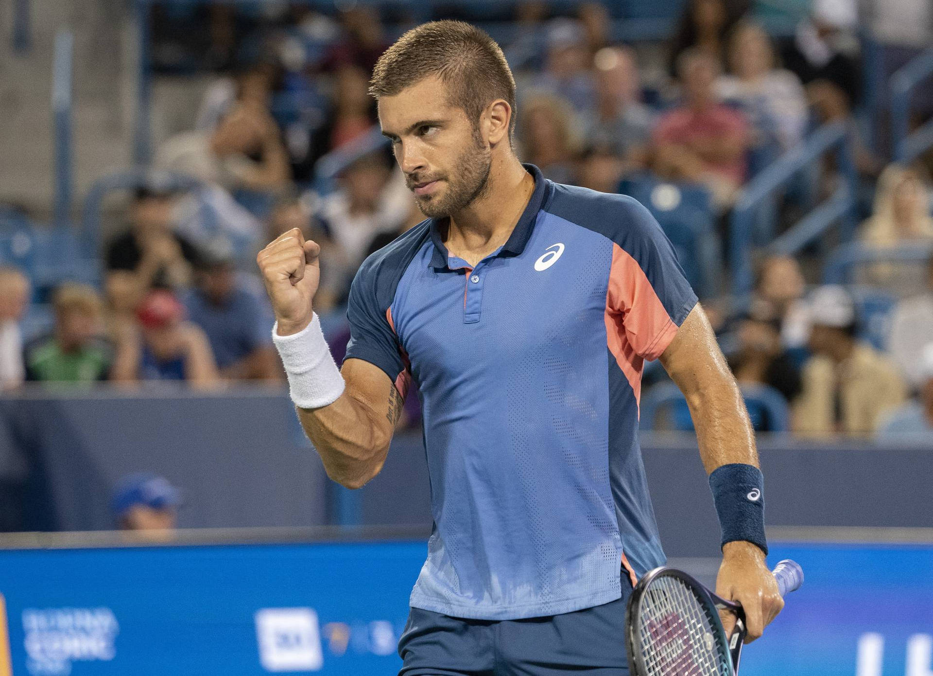 Determined Borna Coric Background