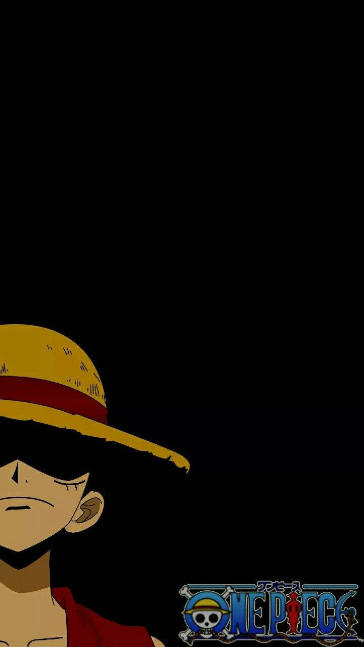 Determined Luffy Black Backdrop