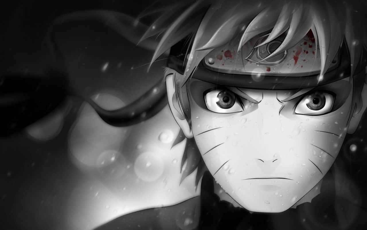 Determined Naruto Black And White Anime Pfp