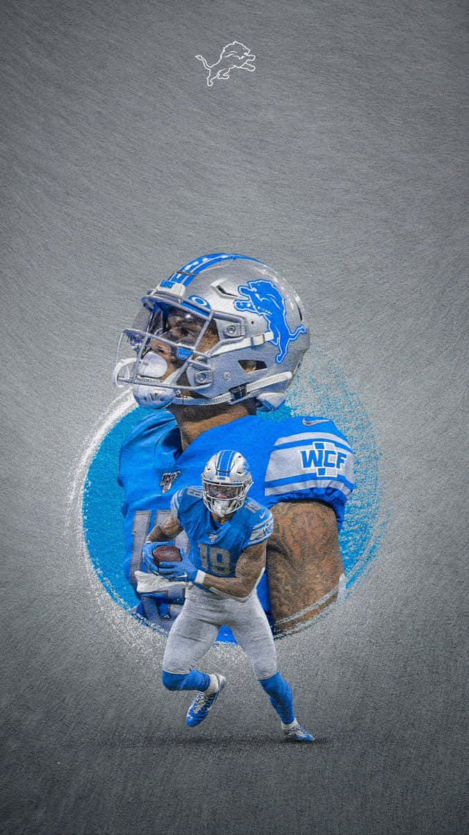 Detroit Lions Cool Kenny Golladay Art Background