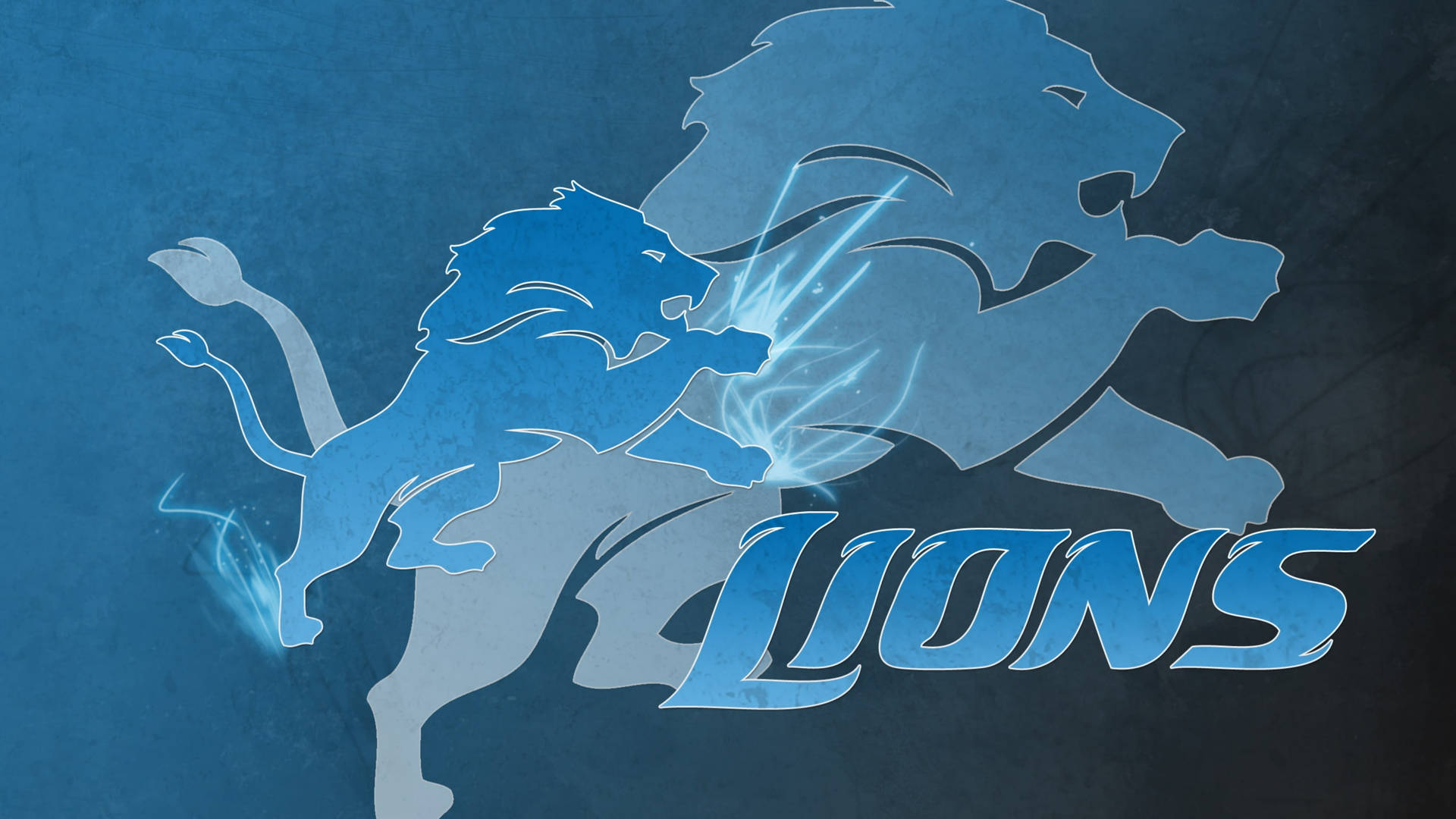 Detroit Lions Mirroring Logo Background