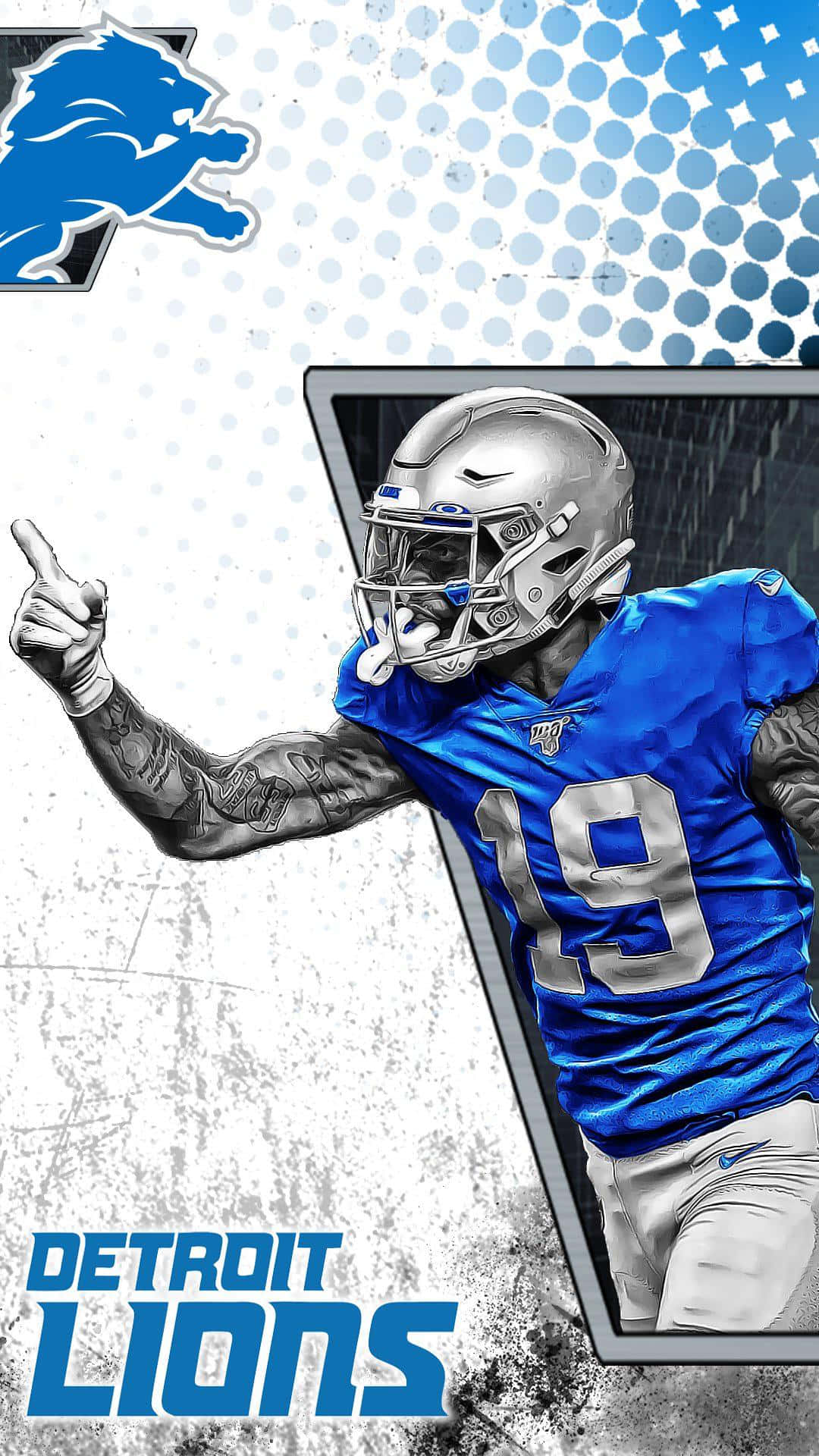 Detroit Lions Poster Kenny Golladay Background