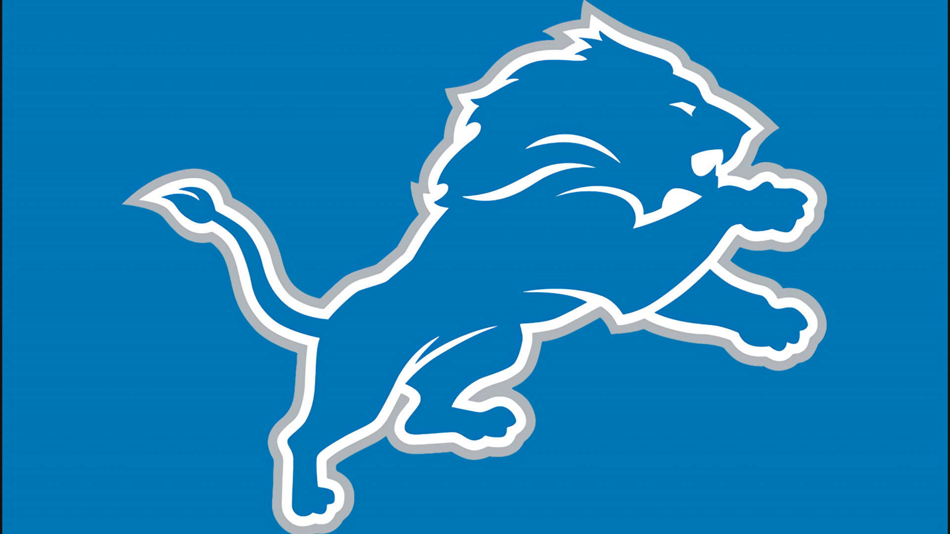 Detroit Lions Sky Blue Logo Background