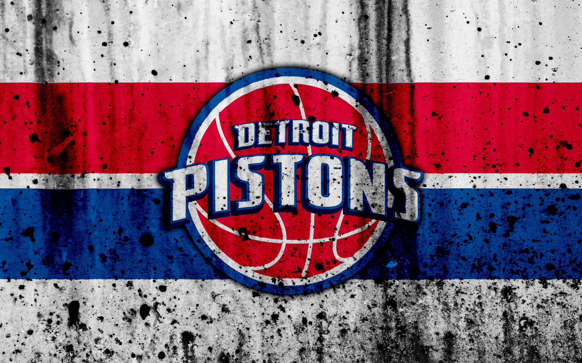 Detroit Pistons Black Dirt Logo