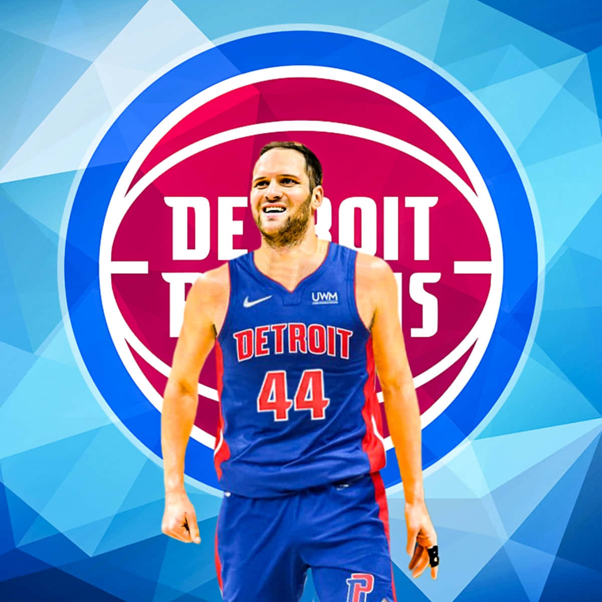 Detroit Pistons Bojan Bogdanovic Poster Background