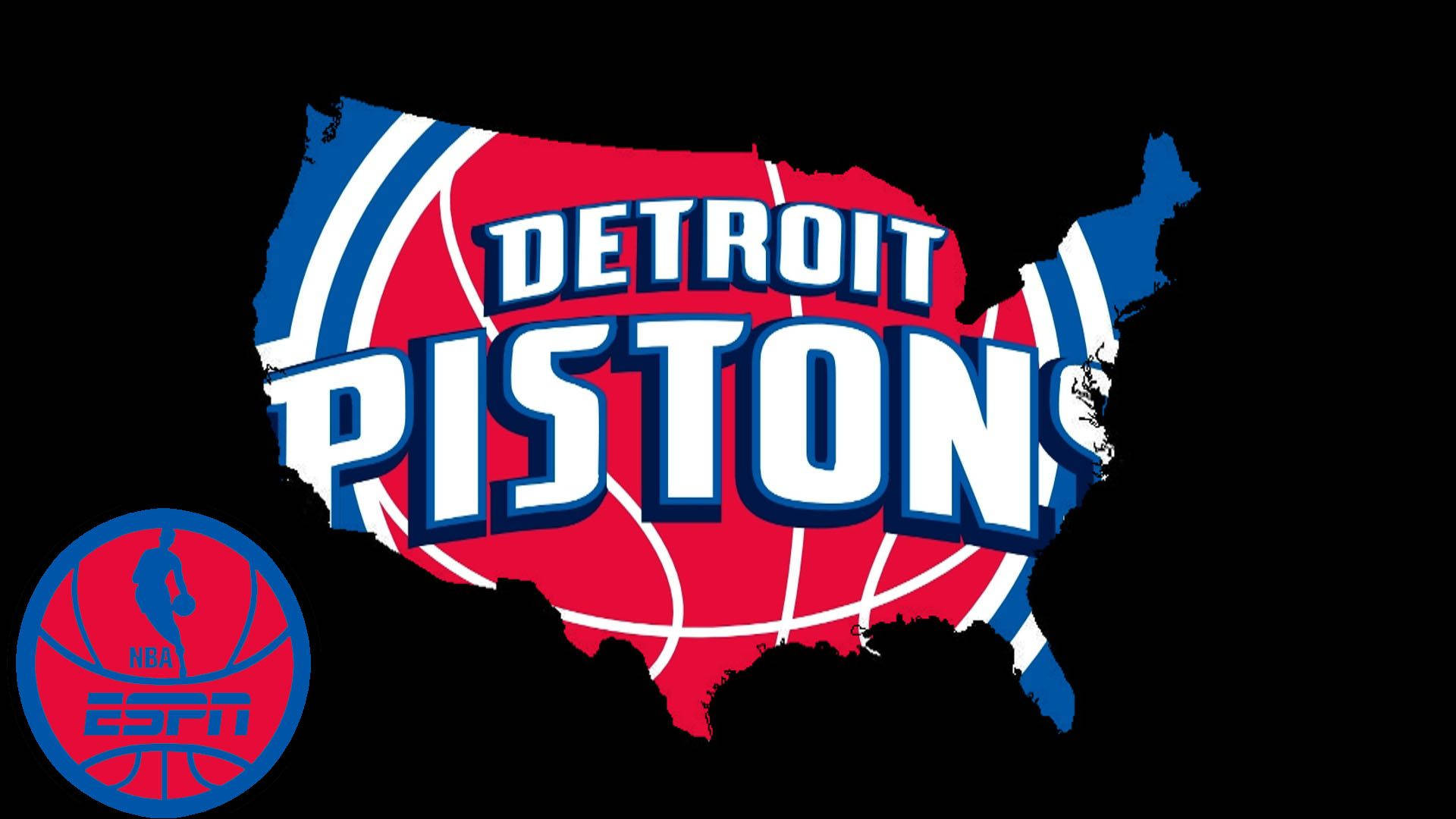 Detroit Pistons Map Logo Background