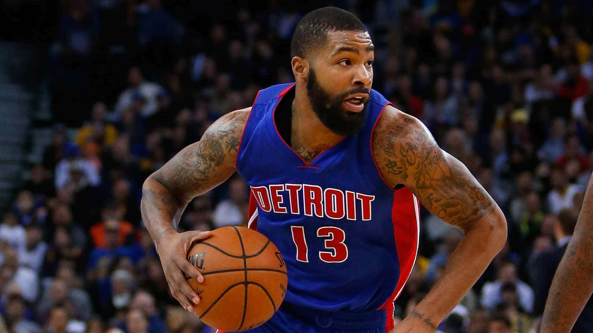 Detroit Pistons Marcus Morris Number 13 Background
