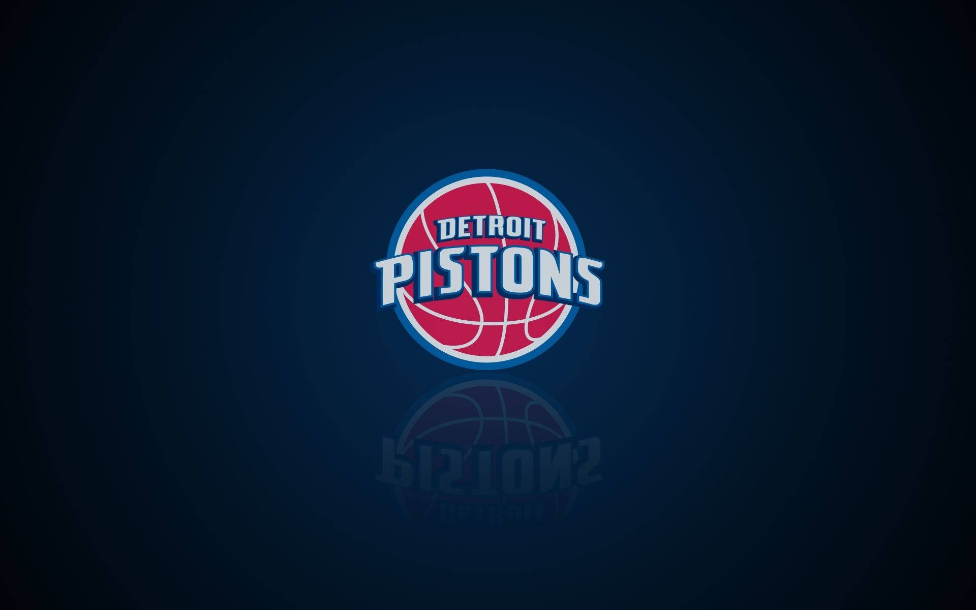 Detroit Pistons Midnight Blue Logo Background