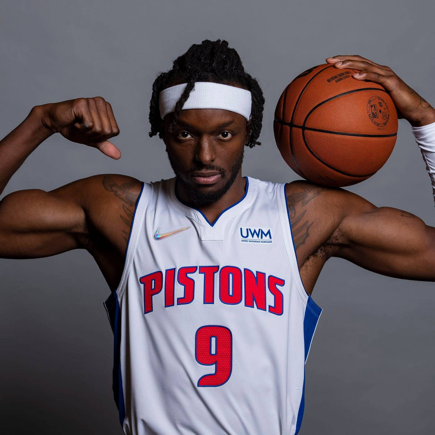 Detroit Pistons Number 9 Jerami Grant