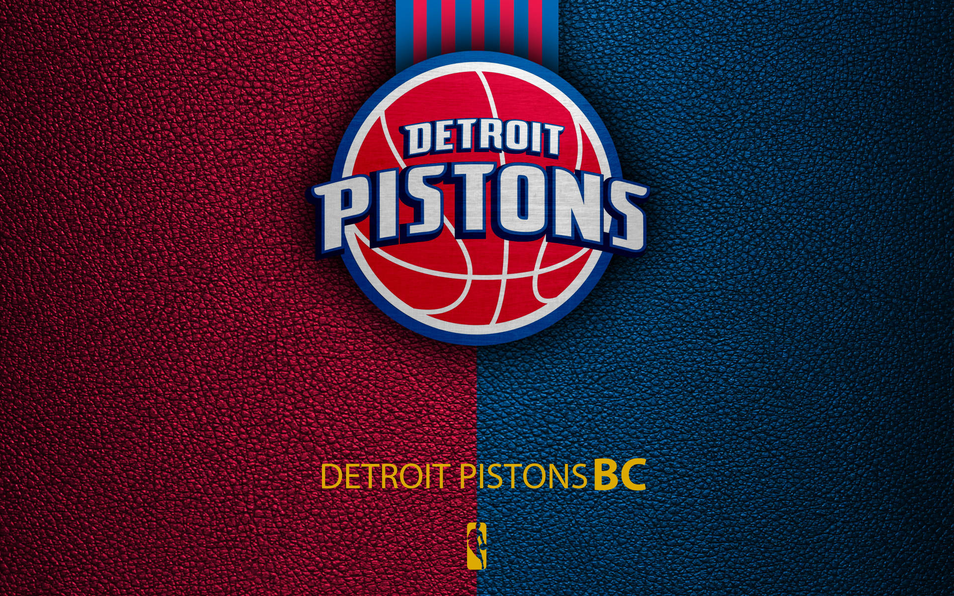 Detroit Pistons Textured Logo Background