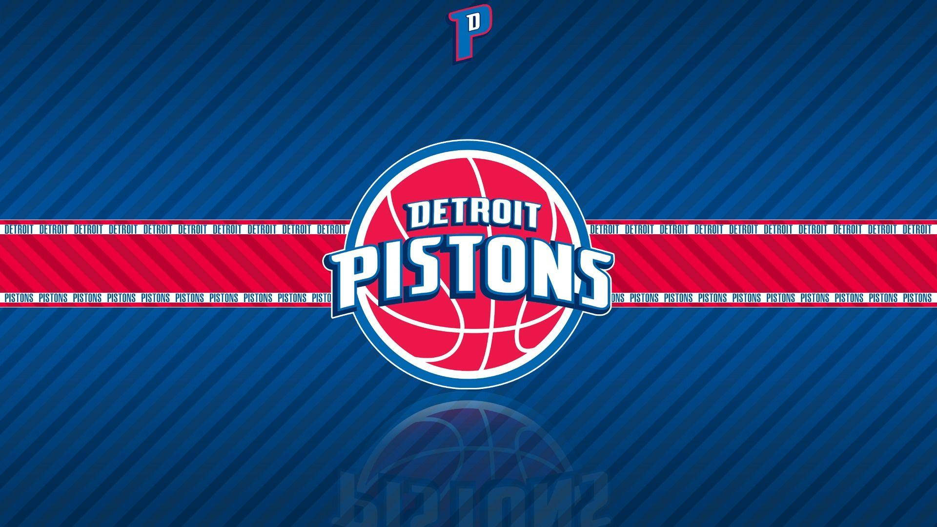 Detroit Pistons Two Toned Logo Background