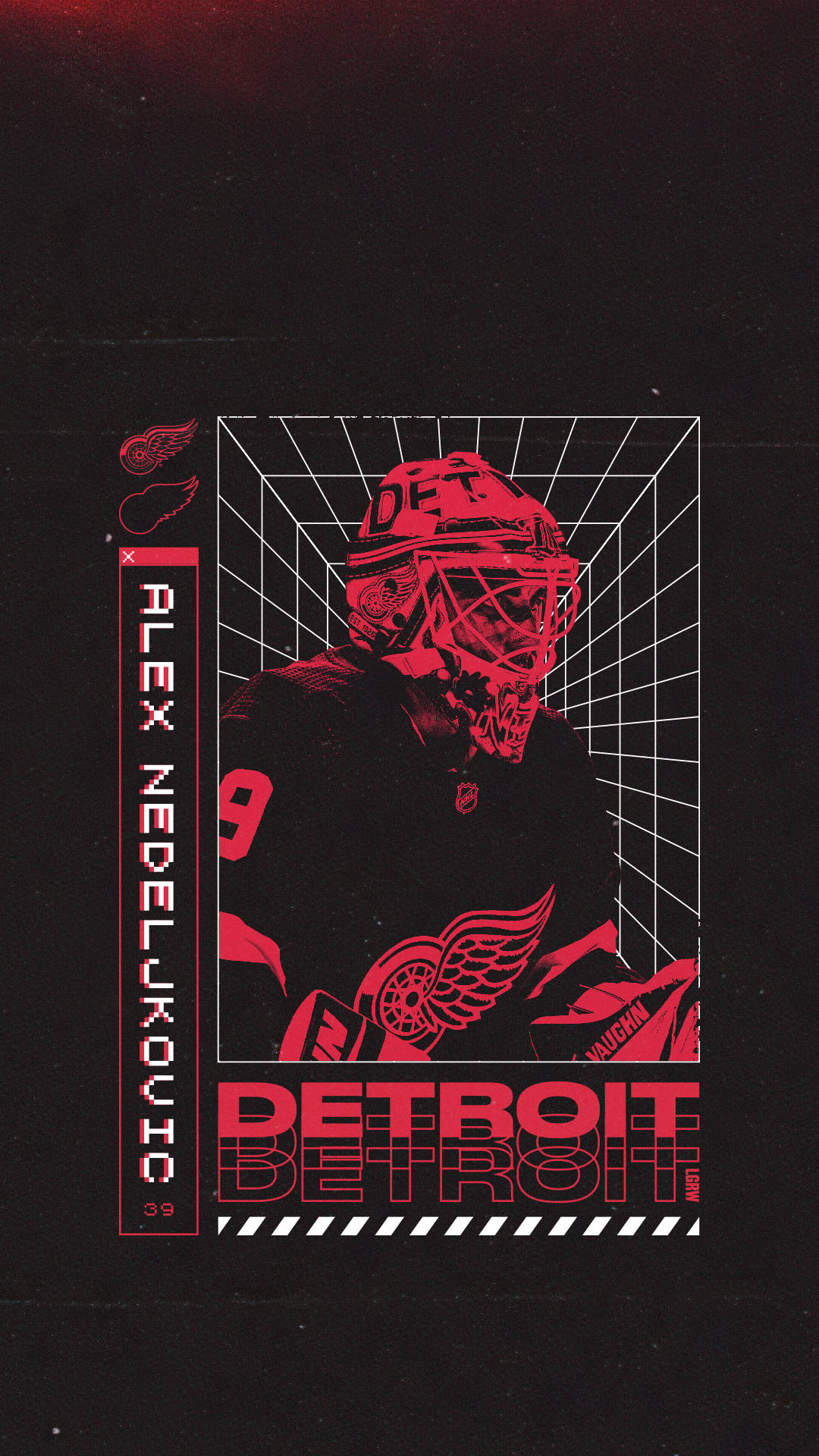 Detroit Red Wings Alex Nedeljkovic Background