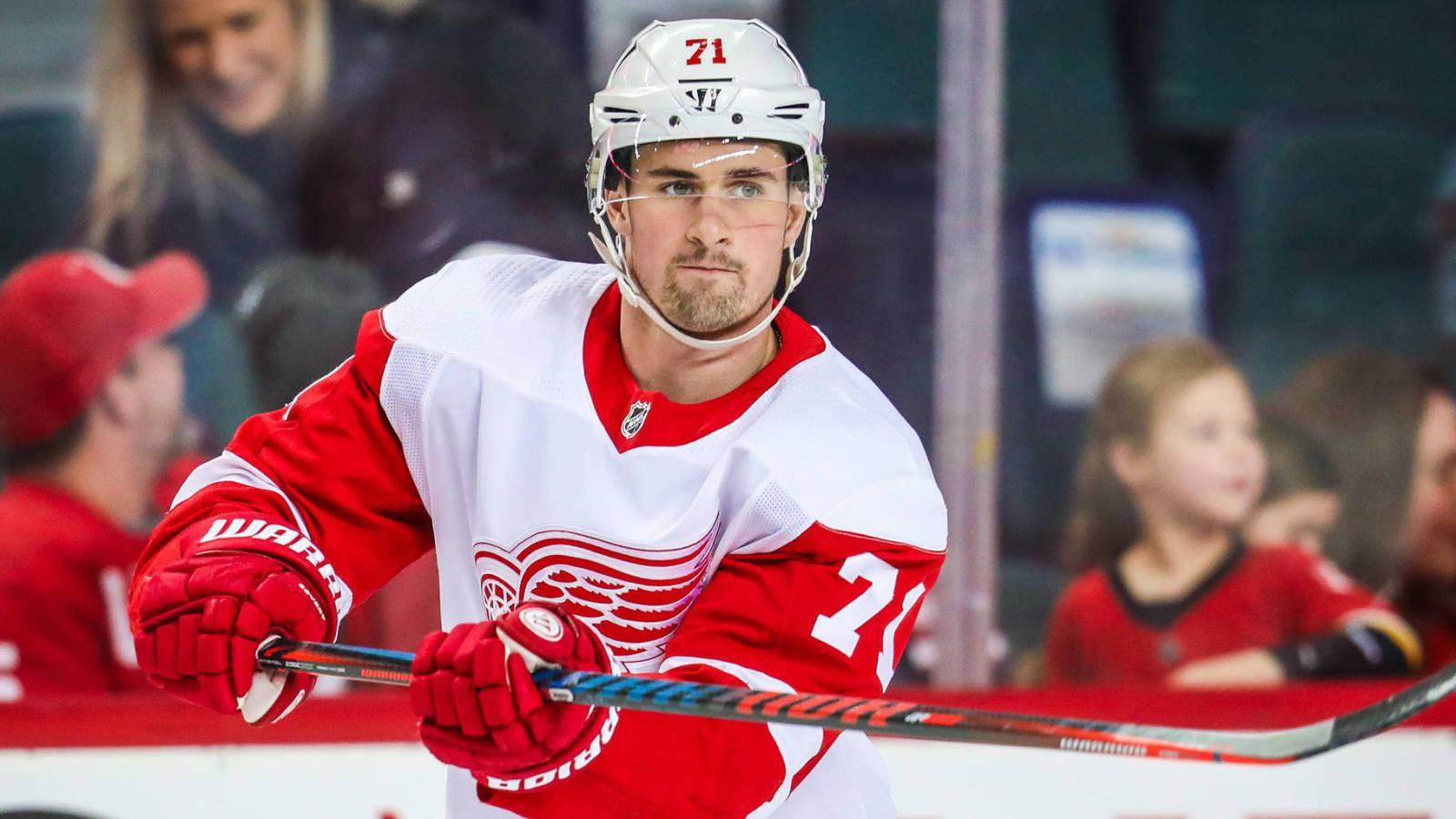 Detroit Red Wings Center Dylan Larkin Background