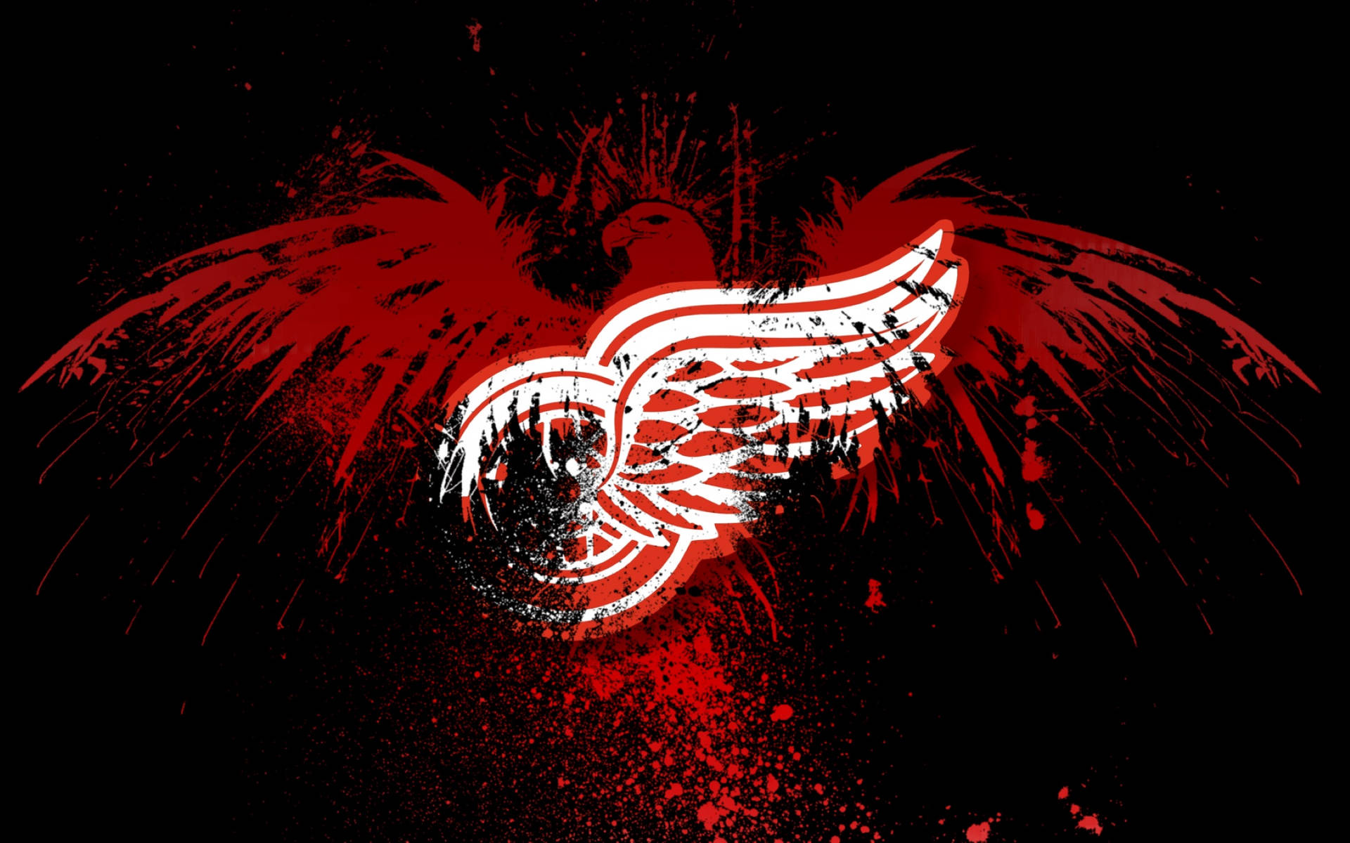 Detroit Red Wings Eagle Art