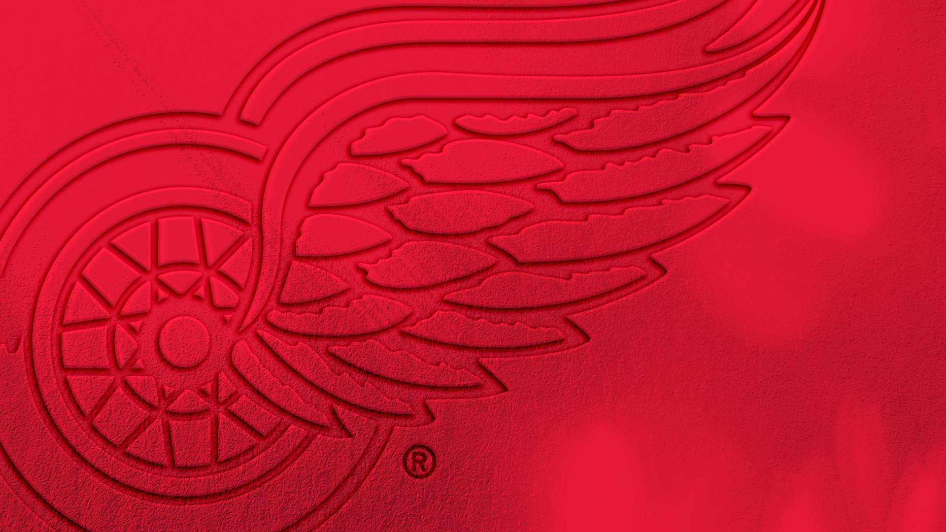 Detroit Red Wings Engraved Logo Background