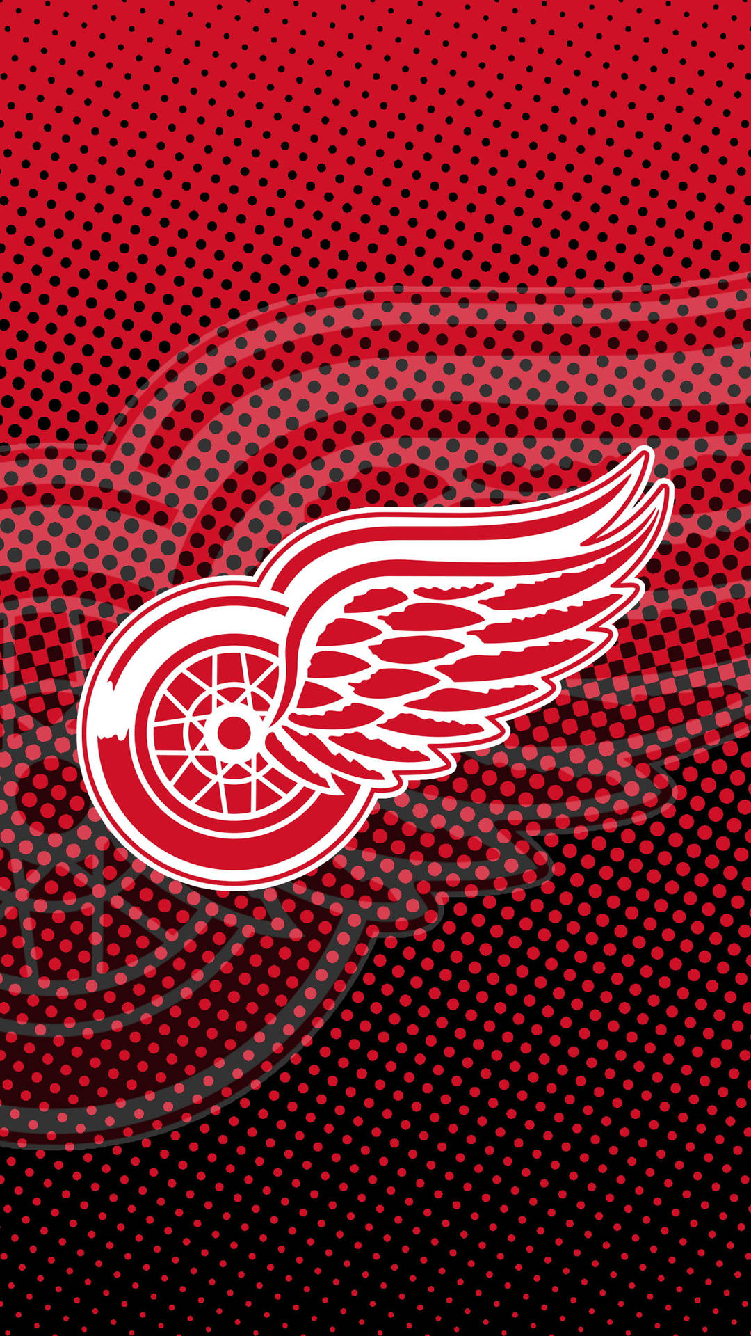 Detroit Red Wings Halftone Art