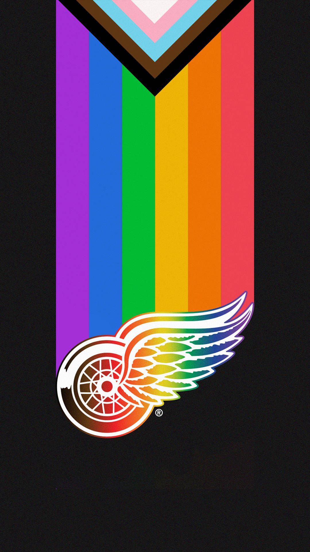 Detroit Red Wings Lgbtq Pride Support Background