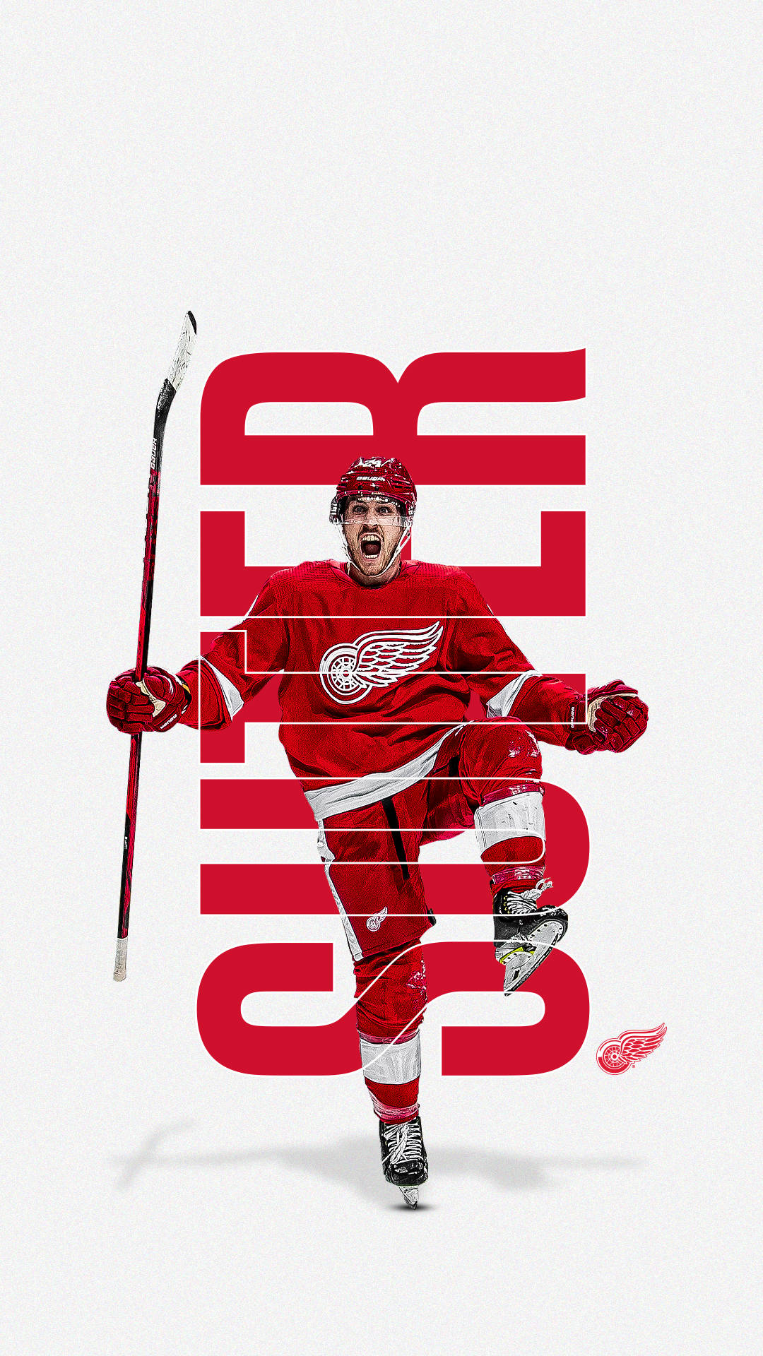 Detroit Red Wings Pius Suter Art Background