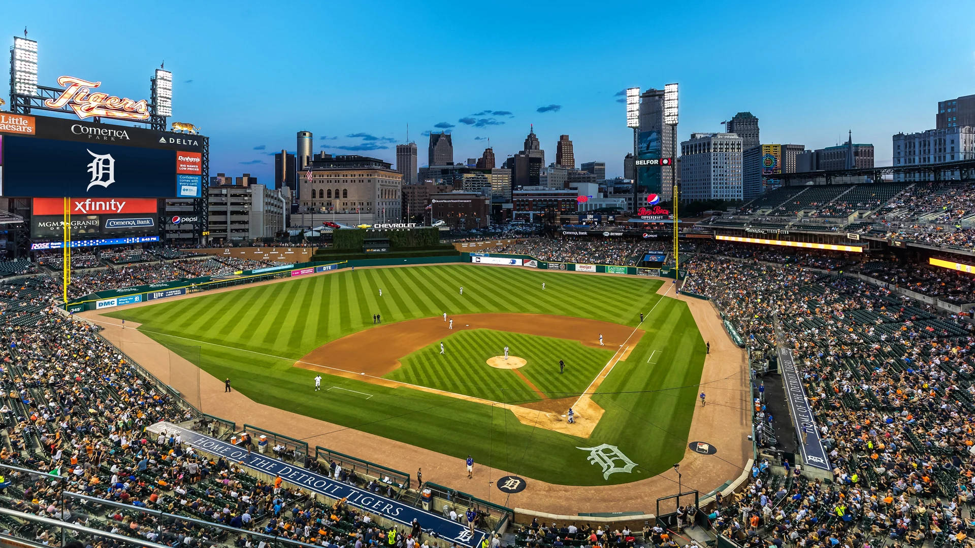 Detroit Tigers Comerica Park Background