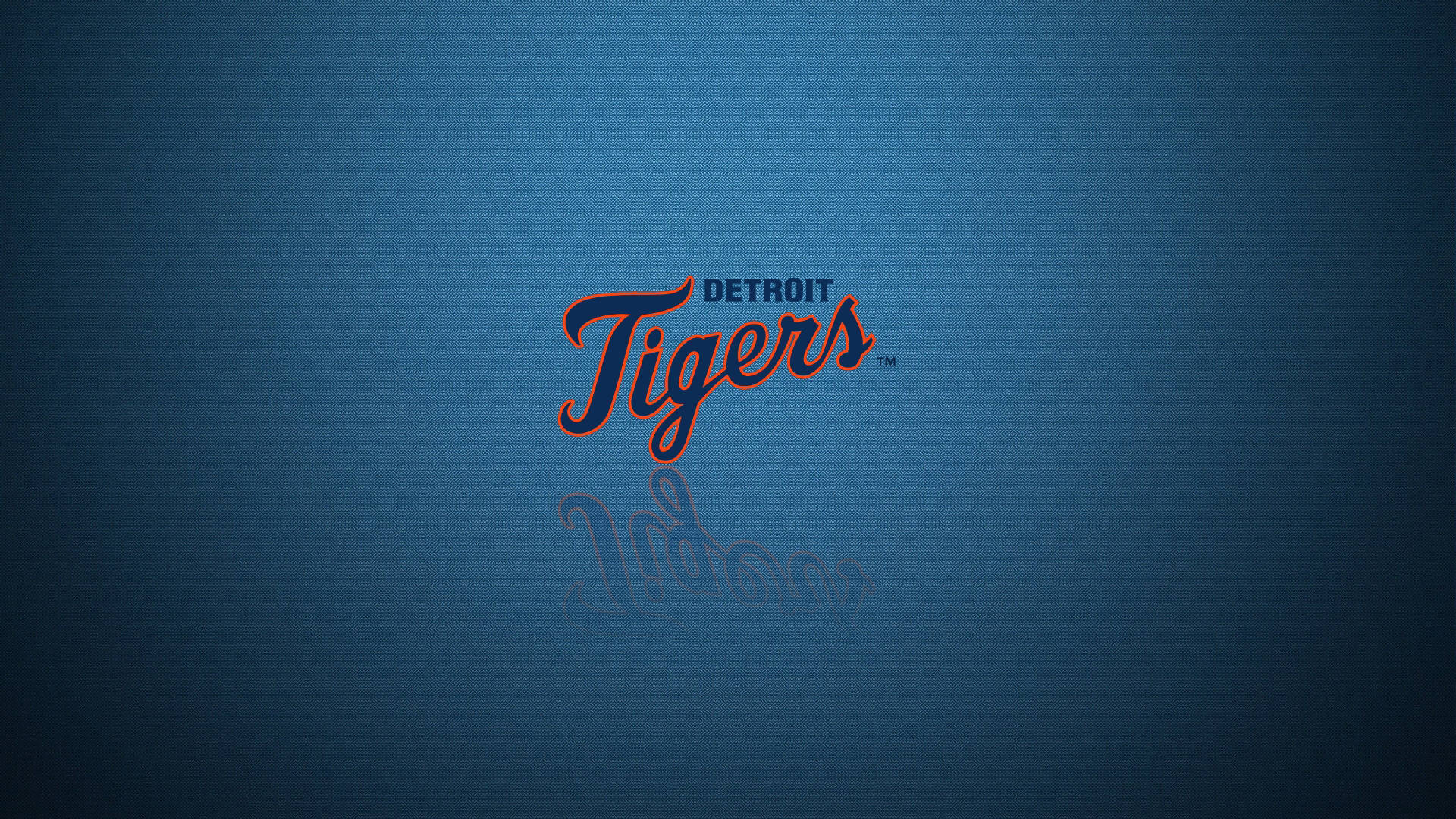 Detroit Tigers Logo In Blue Background