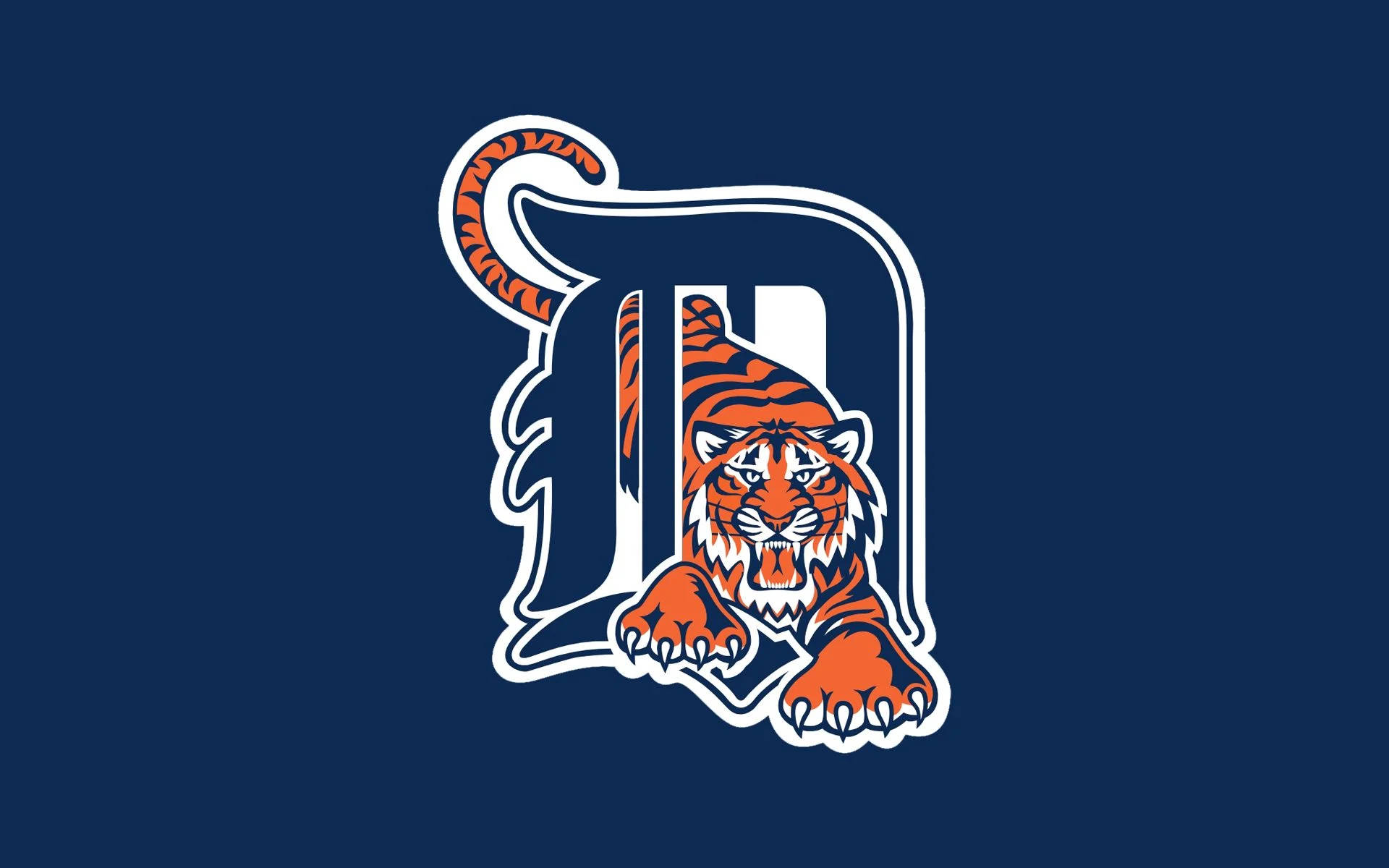 Detroit Tigers Logo In Blue