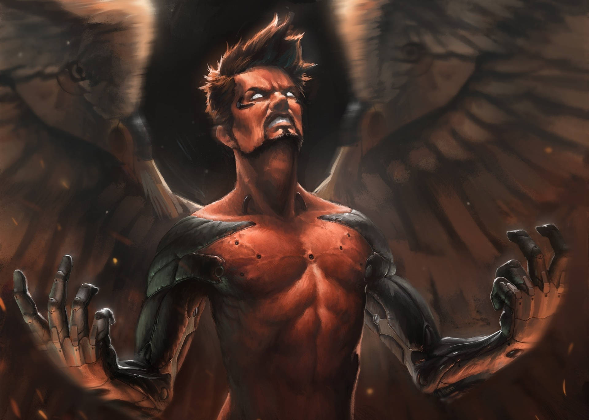 Deus Ex Adam Jensen Icarus Art Background