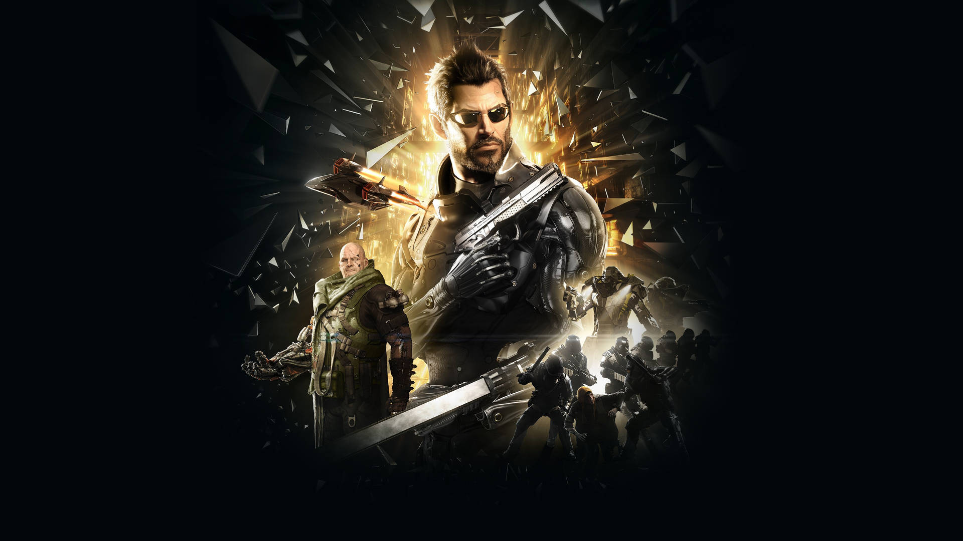 Deus Ex Adam Jensen Poster Background