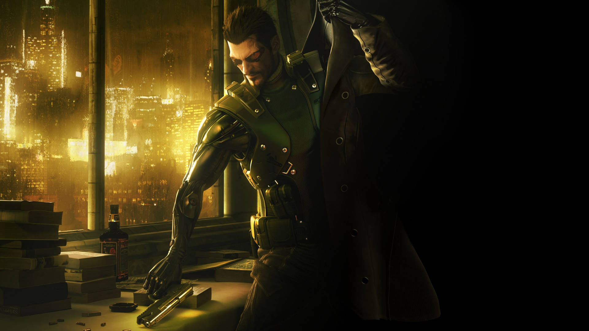 Deus Ex Cyber Human Adam Jensen Background