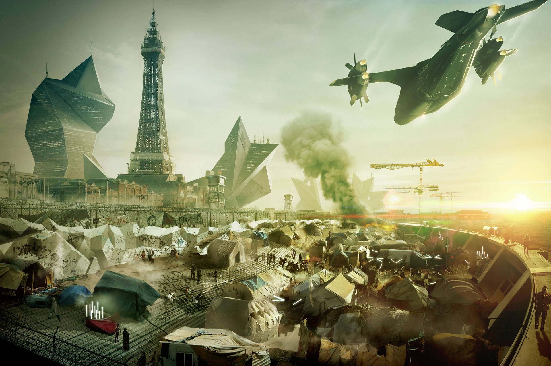 Deus Ex Mankind Divided Blackpool Background