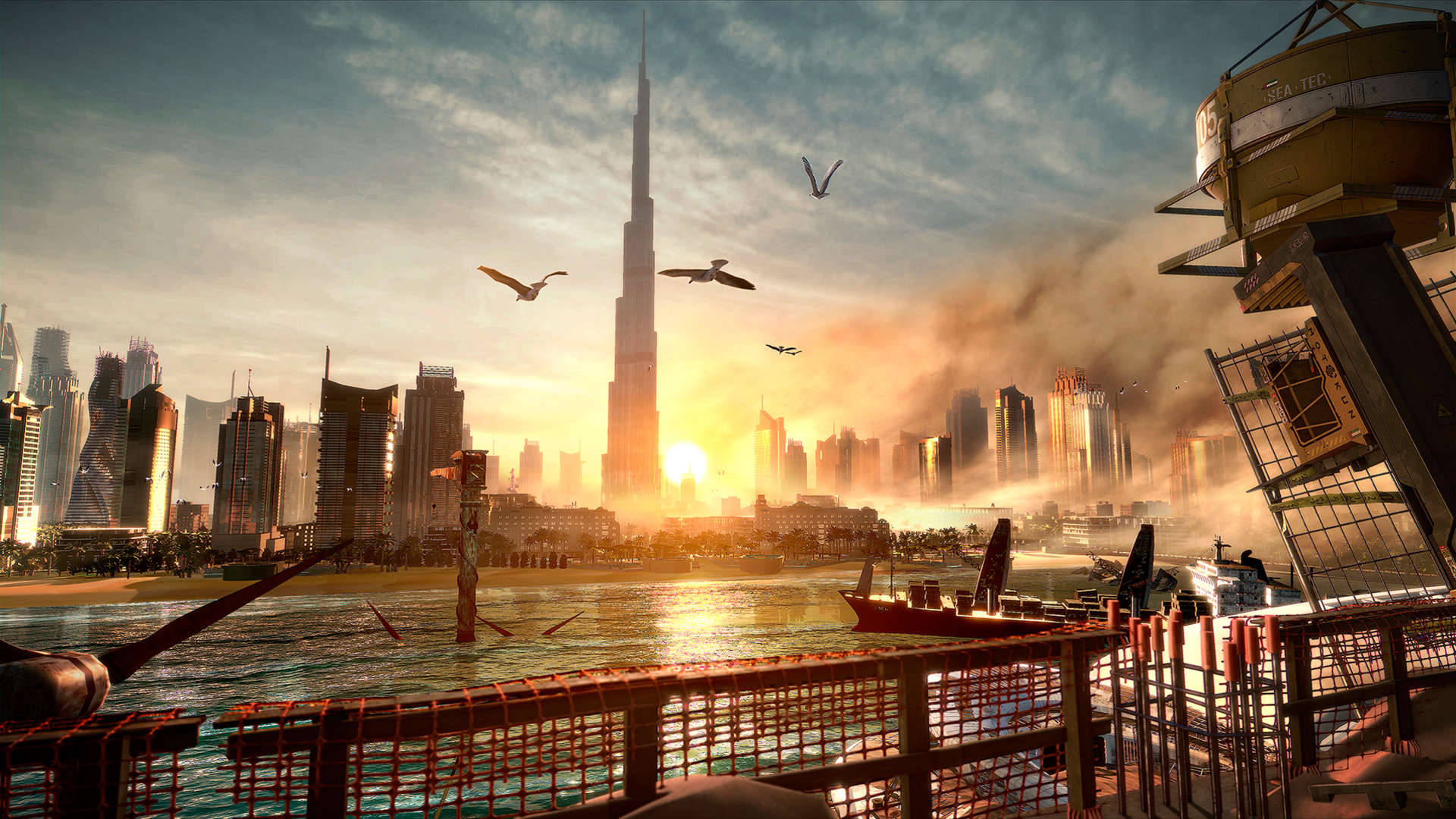 Deus Ex Mankind Divided Dubai Background