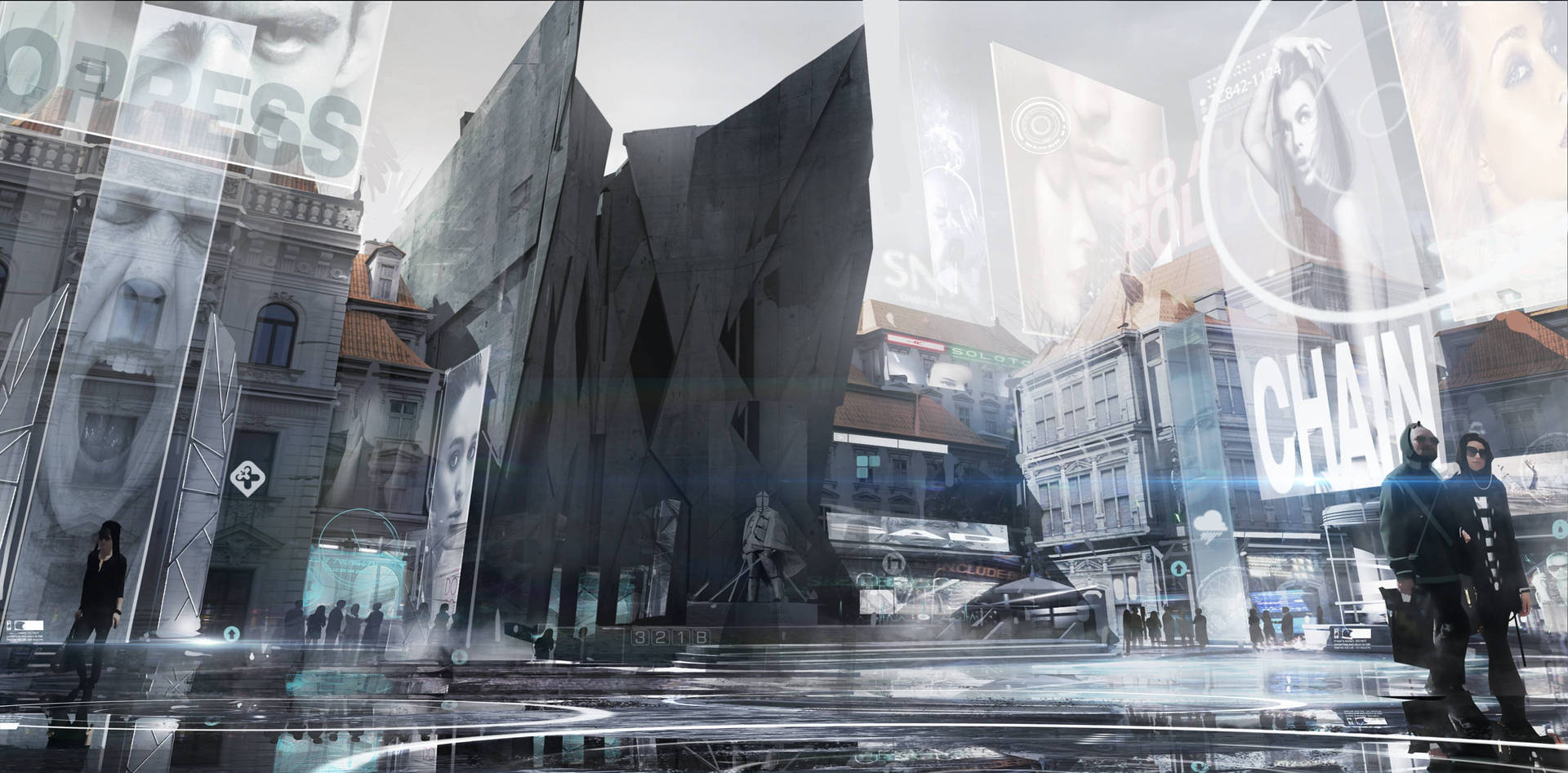 Deus Ex Mankind Divided Prague City Background