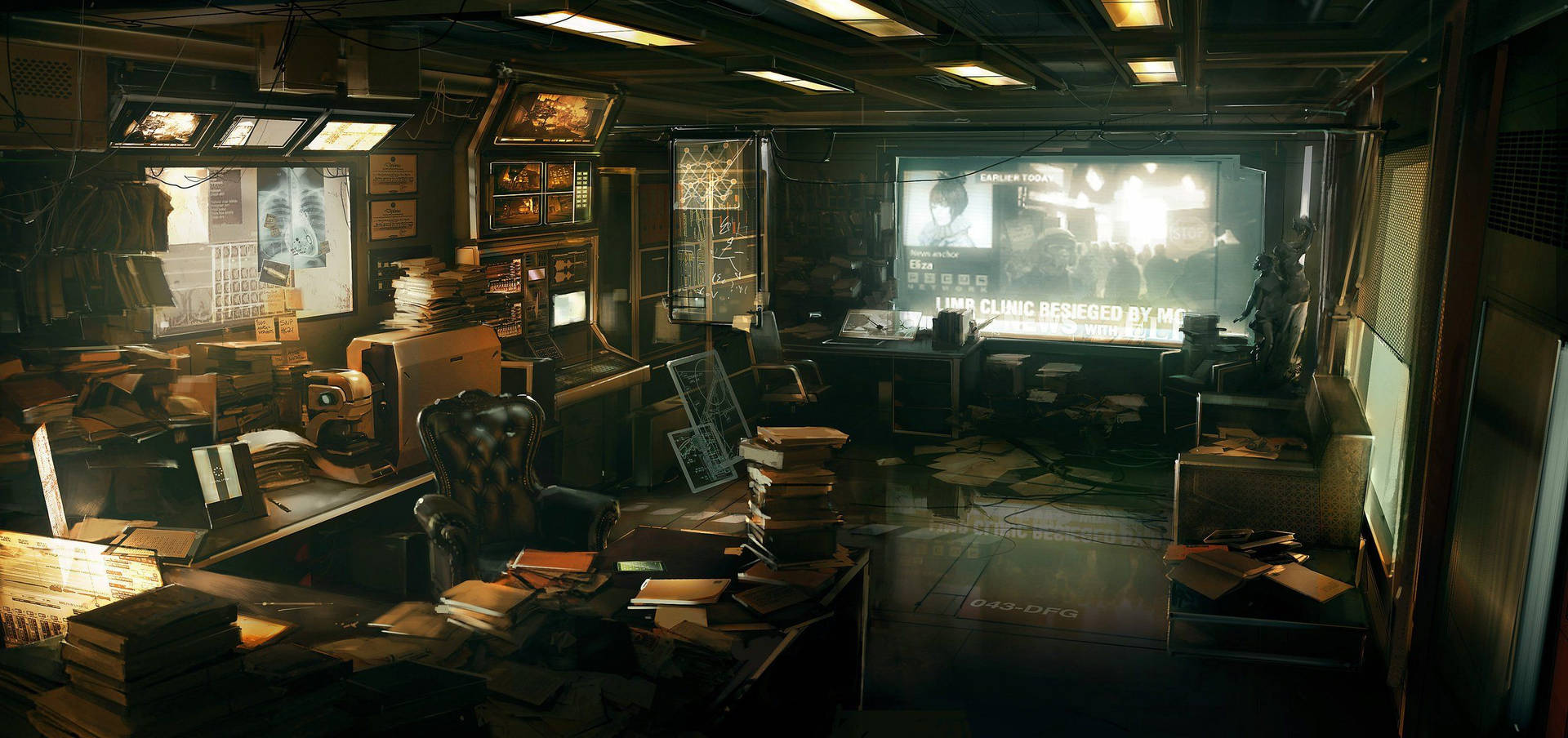 Deus Ex Office Concept Art Background