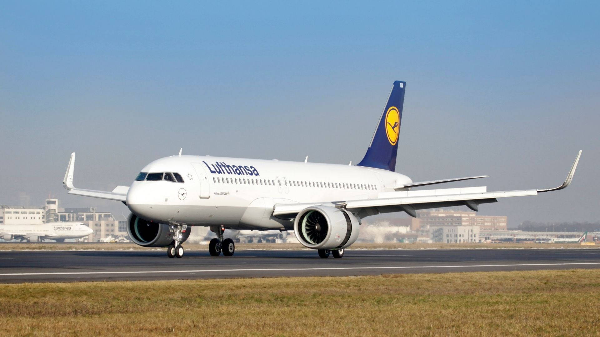 Deutsche Lufthansa Plane On The Runway