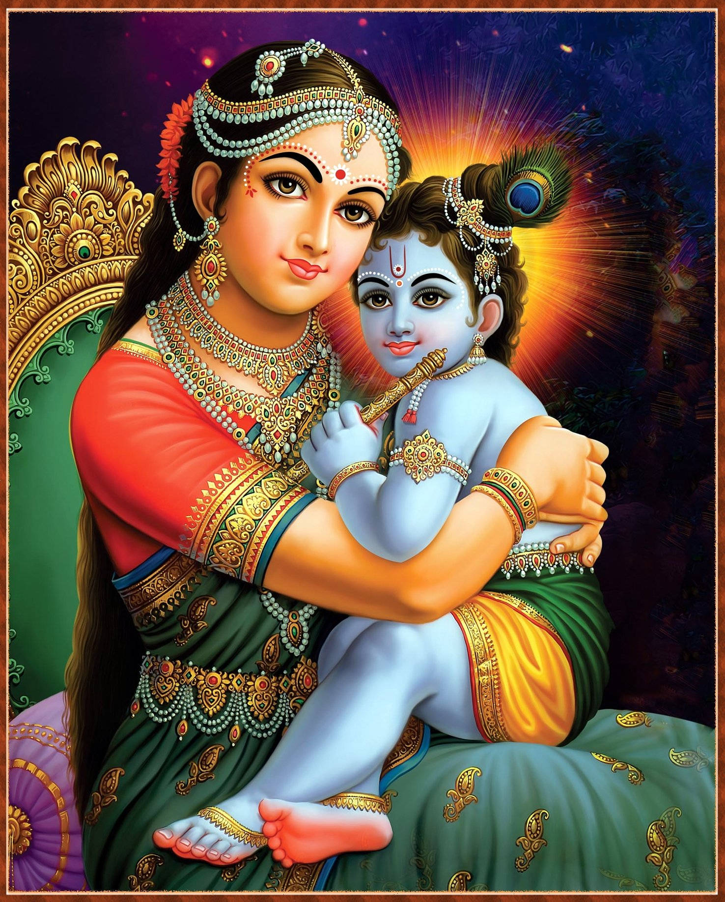 Devaki And Lord Krishna 3d