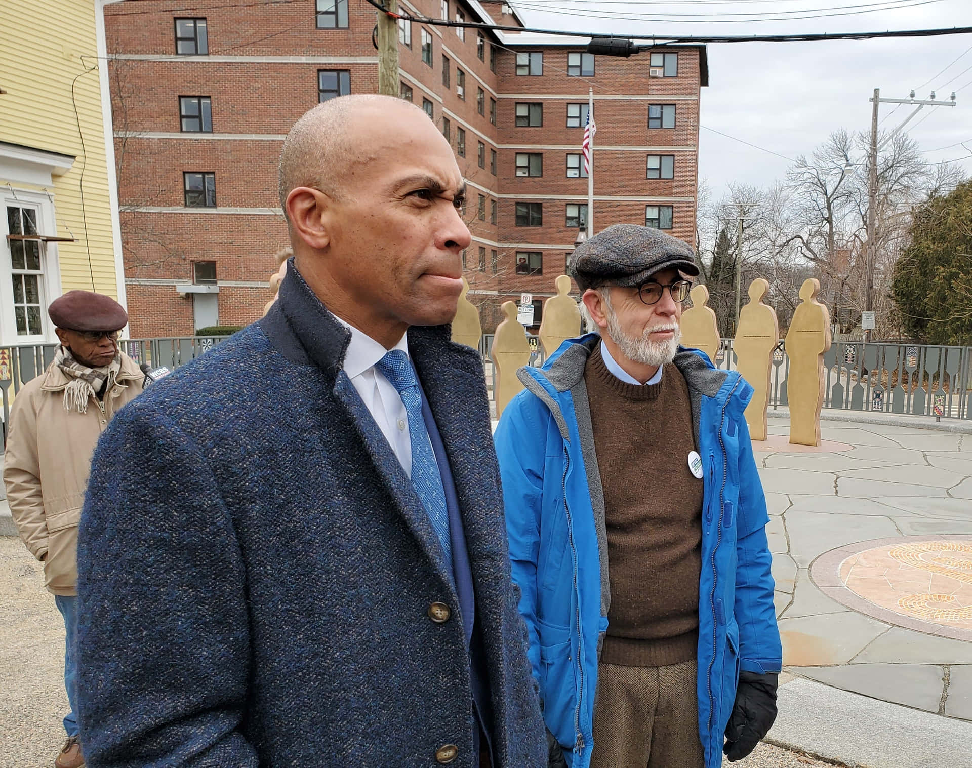 Deval Patrick With A Confused Expression On His Face Background