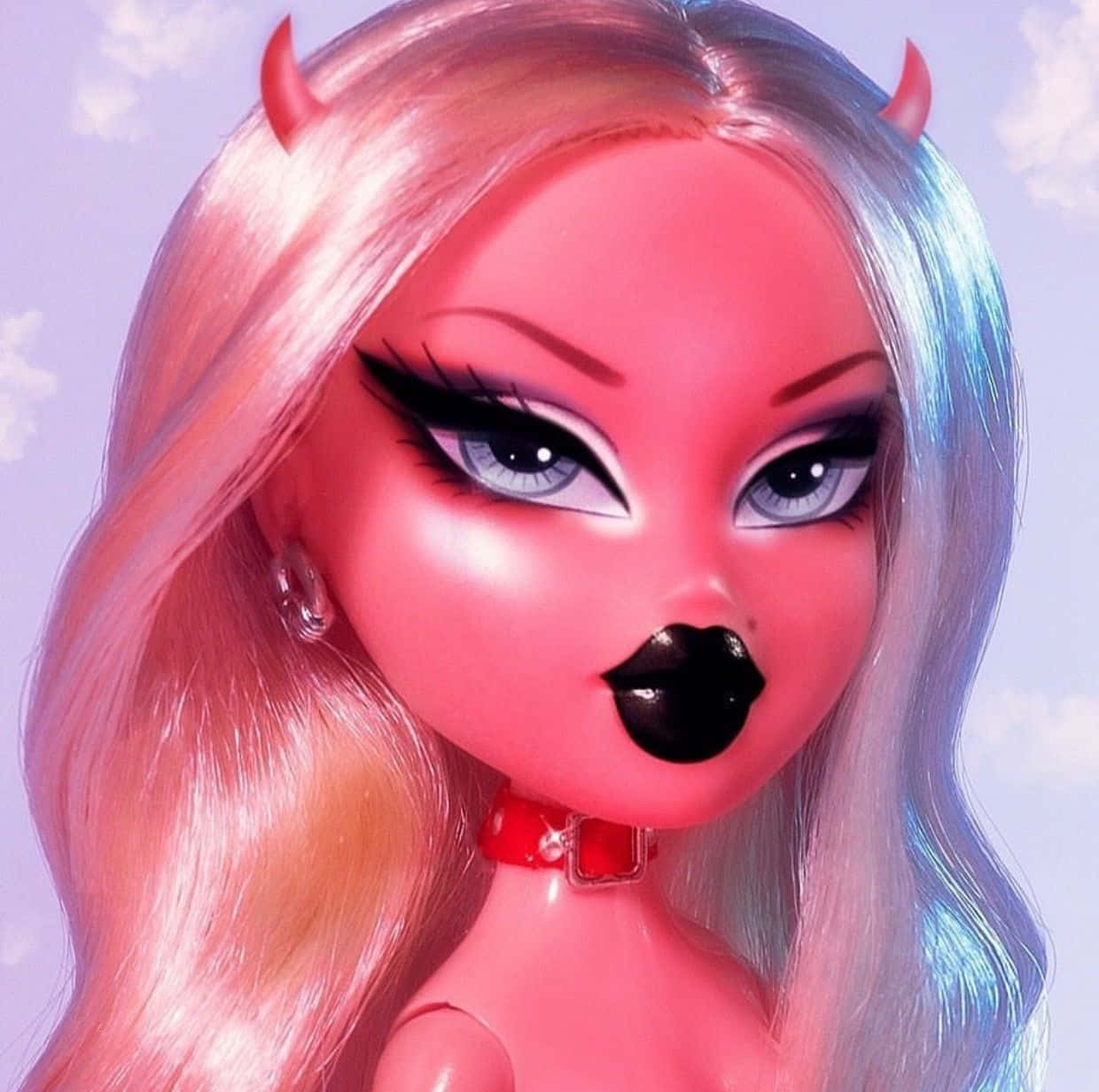 Devil Bratz Doll Aesthetic Background