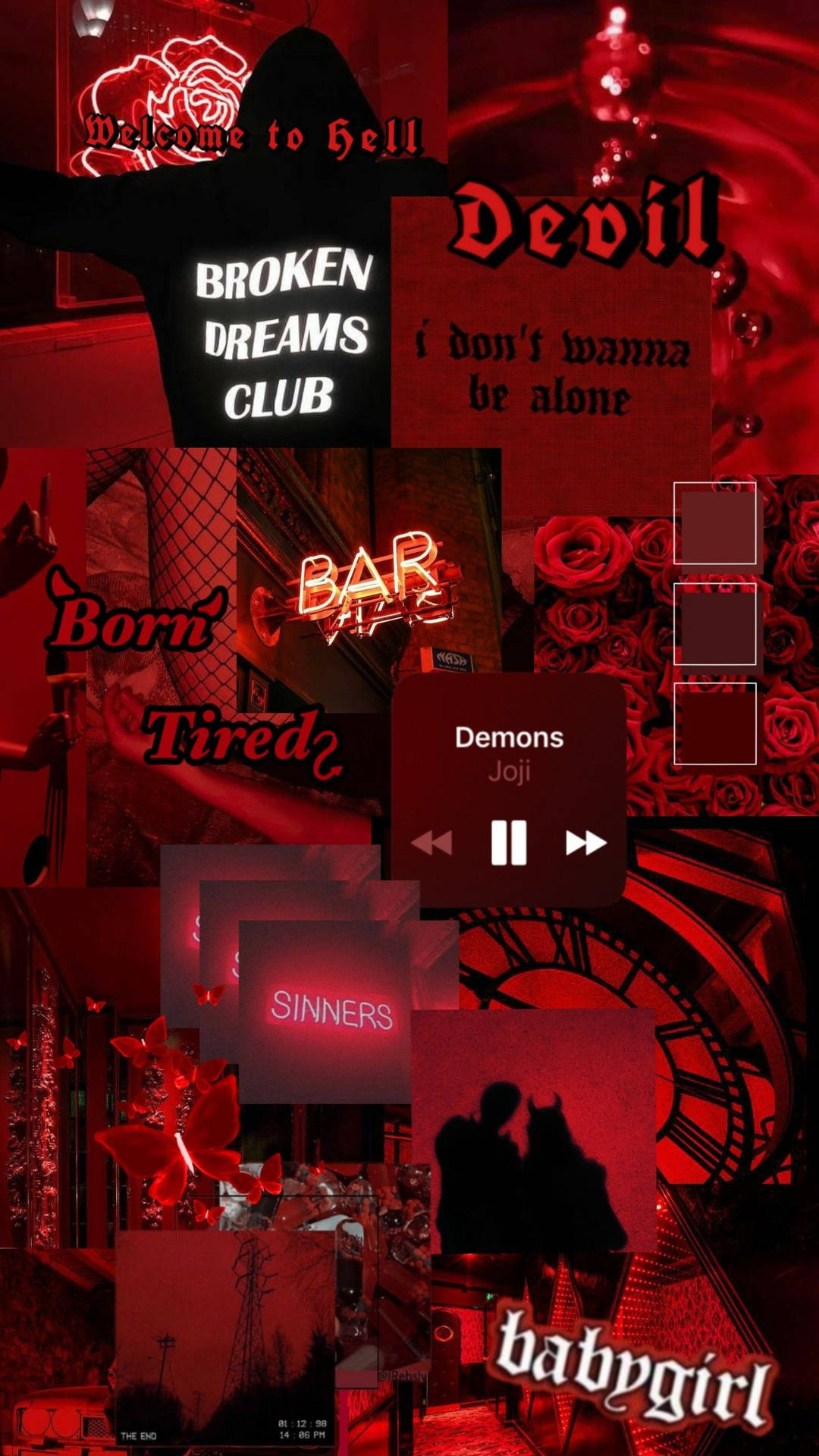 Devil Dark Red Aesthetic Iphone Background