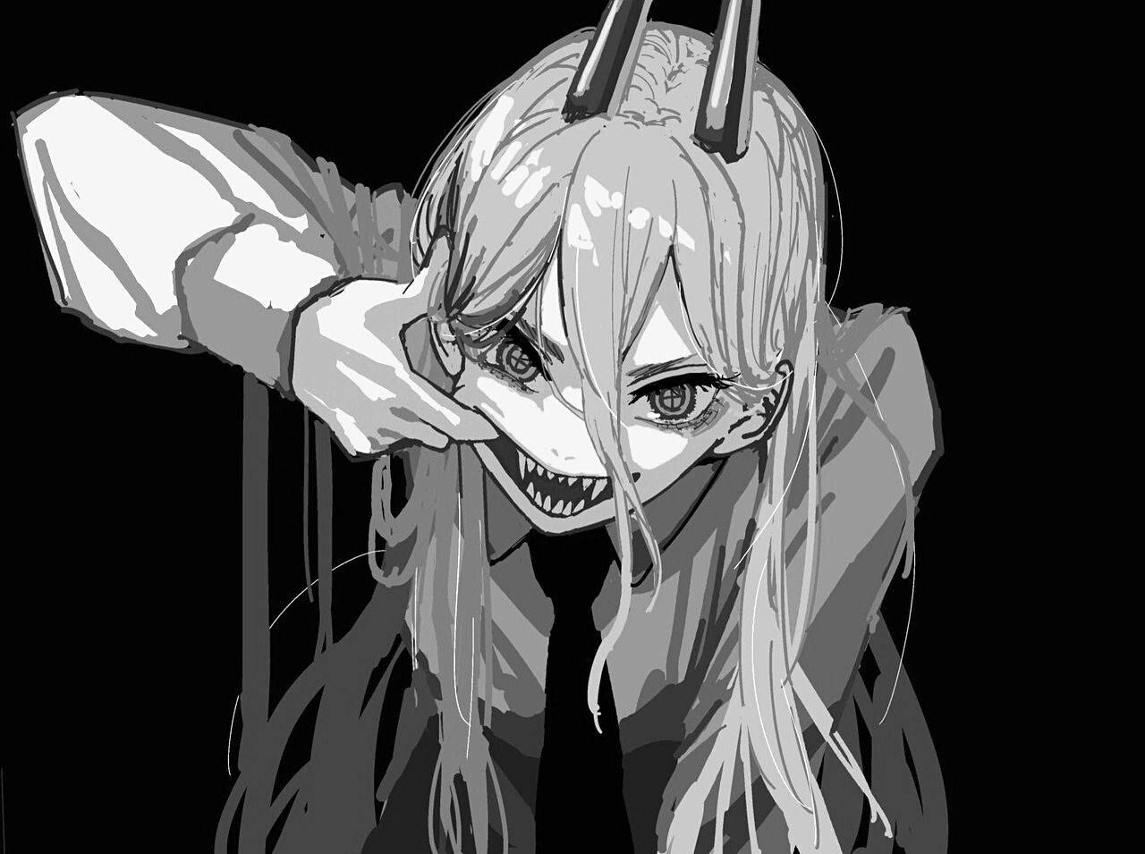 Devil Girl Edgy Anime Pfp Background